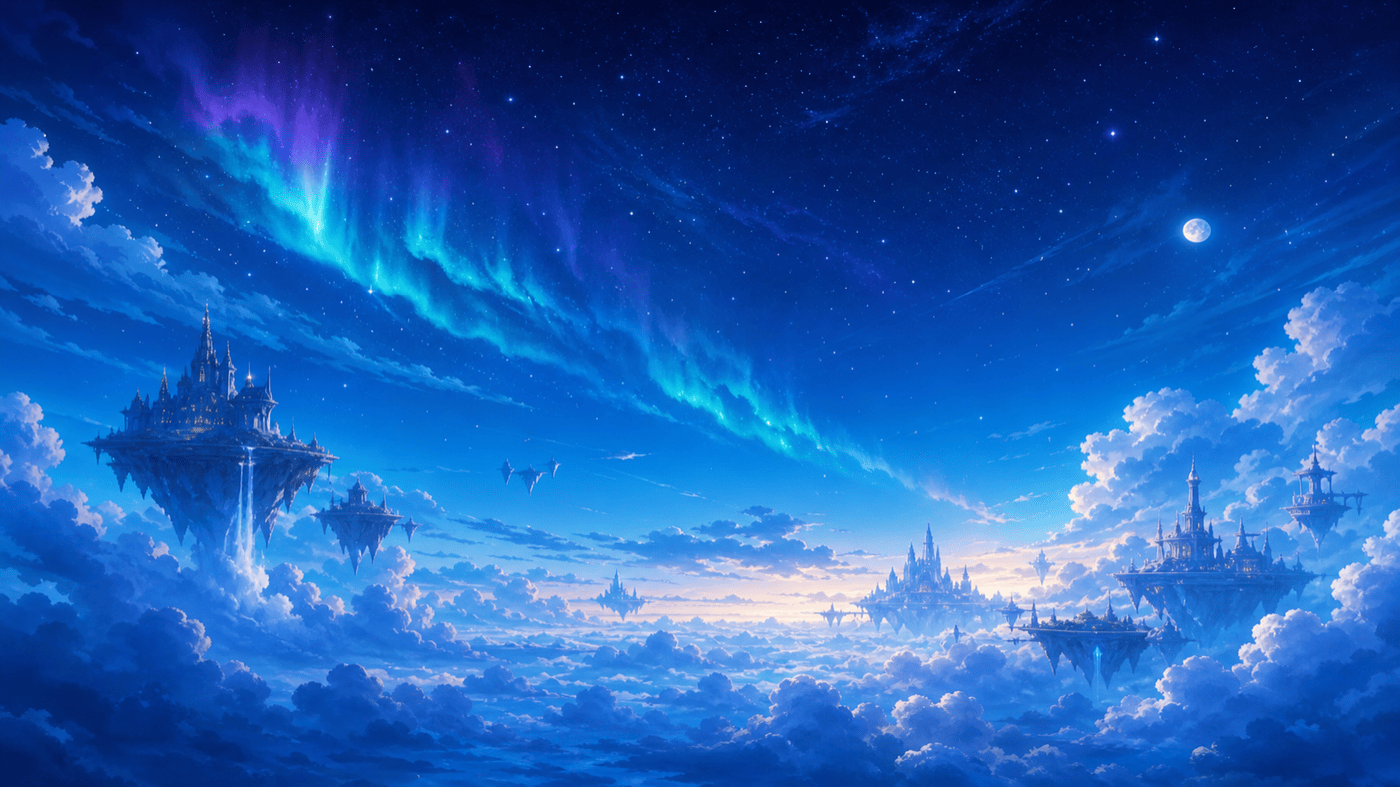Storm sky combat backdrop